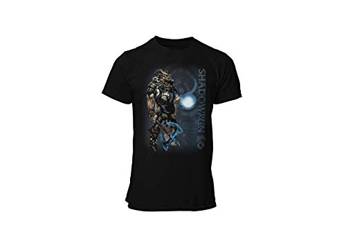 clothinx Shadowrun Troll Schamane | Lizenziertes Original-Design | Passend Für Chummer Perfekt Für Die Nächste Pen and Paper Runde | Hochwertig Bedruckt Herren T-Shirt Schwarz Gr. L von clothinx