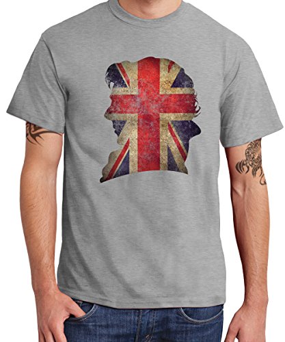 clothinx - Sherlock Union Head Boys T-Shirt Sports Grey, Größe XL von clothinx