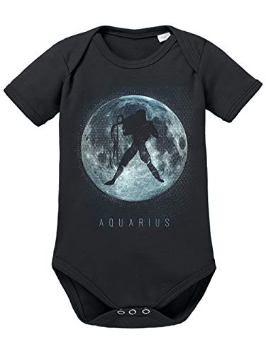 clothinx Sternzeichen Mond Wassermann | Geburtstag und Geburt Januar - Februar | Liebevoll gestaltetes Tierkreiszeichen Motiv Baby-Body Bio Schwarz Gr. 50-56 clothinx Sternzeichen Mond Wassermann | Geburtstag und Geburt Januar - Februar | Liebevoll gestaltetes Tierkreiszeichen Motiv Baby-Body Bio Schwarz Gr. 50-56 von clothinx
