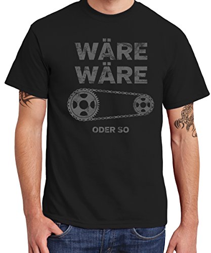 clothinx - Wäre, Wäre Fahrradkette … oder so Boys T-Shirt Schwarz, Größe L von clothinx