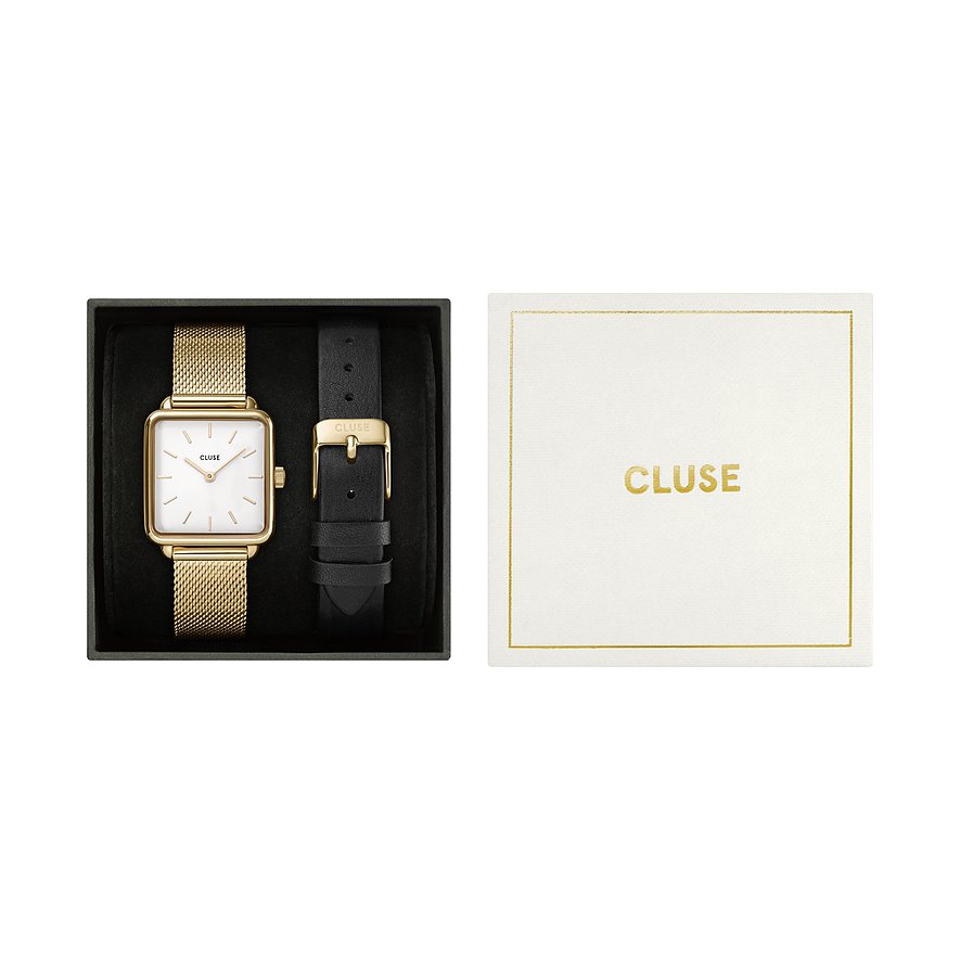 Cluse Uhren-Set inkl. Wechselarmband La Tétragone CG10318 von cluse