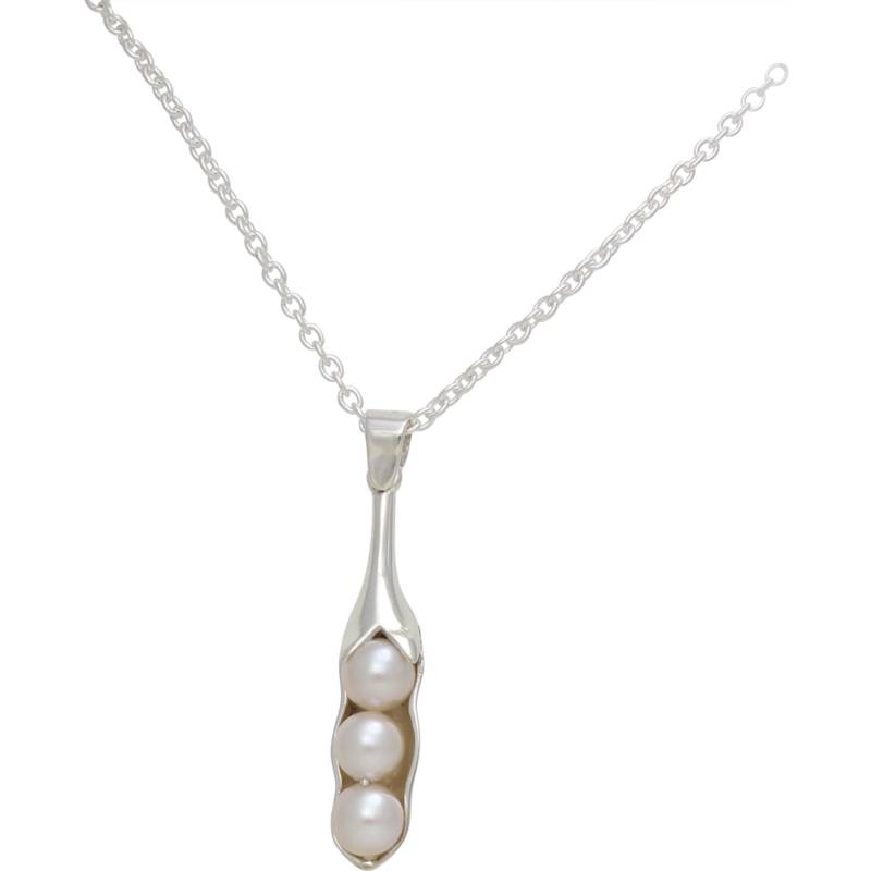 sterling Silber Drei Erbsen in Der Schote Halskette - Süßwasser Perlenschmuck von clydekirton