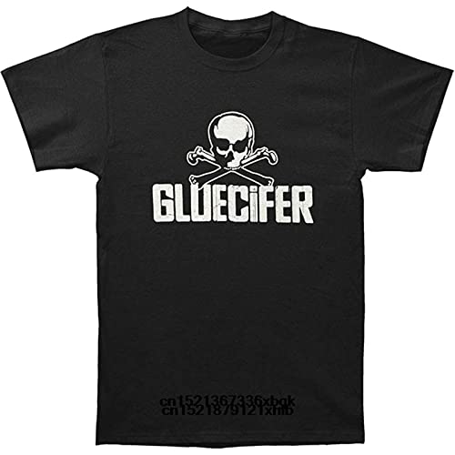 Funny t Shirt Men Novelty Tshirt Gluecifer Skull T-Shirt Black - S von cne