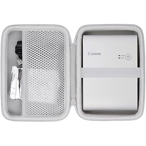 co2CREA Hart Tasche für Canon SELPHY Square QX10 Tragbarer Fotodrucker kompatibel für Druck-Set XS-20L Fotopapier 72 x 85 mm und USB kables Case Etui Tragetasche von co2CREA