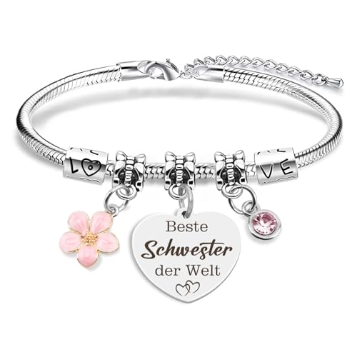 coTaSiEY Schwester Geschenk, Beste Schwester Sister Geschenke Armband Danke Geburtstagsgeschenk Weihnachten Valentinstag Ostergeschenk Geschenk Geschenkideen coTaSiEY Schwester Geschenk, Beste Schwester Sister Geschenke Armband Danke Geburtstagsgeschenk Weihnachten Valentinstag Ostergeschenk Geschenk Geschenkideen von coTaSiEY