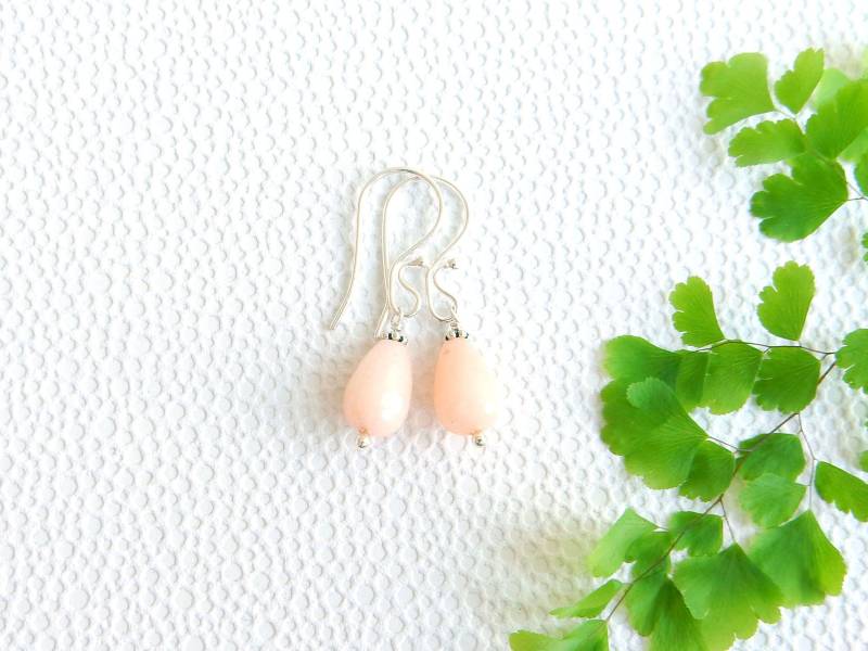 Kleine Hängeohrringe Mit Rosa Aventurin | Aventurin Kleine Hängeohrringe Mit Rosa Aventurin | Aventurin von cobaltcorundum