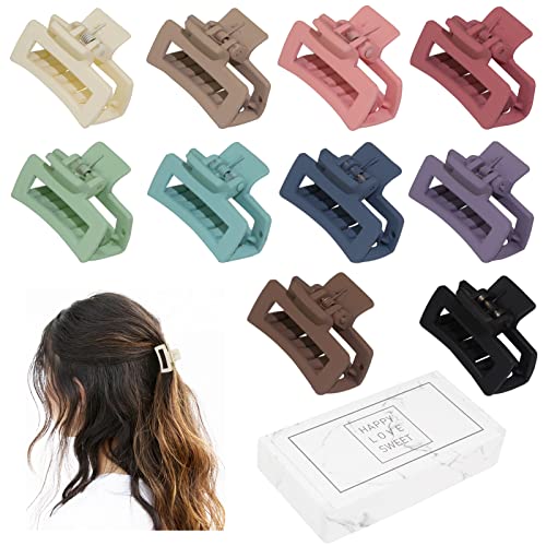Kleine Krallen-Haarspangen für Damen und Mädchen, winzige Haarklammern für dünnes/mitteldickes Haar, 3,8 cm Mini-Haarspangen, matt, rechteckig, rutschfester Clip mit Geschenkbox (helle Morandi-Farbe) Kleine Krallen-Haarspangen für Damen und Mädchen, winzige Haarklammern für dünnes/mitteldickes Haar, 3,8 cm Mini-Haarspangen, matt, rechteckig, rutschfester Clip mit Geschenkbox (helle Morandi-Farbe) von cobinaan