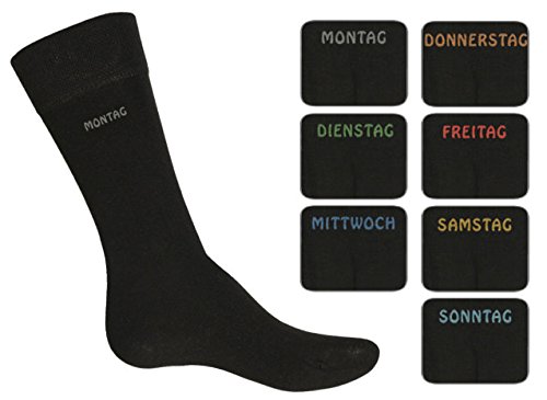 Cocain underwear 14er Pack Gr. 43/46 Damen & Herren Socken, schwarz Wochentag Schaft Größe 43 46 von Cocain underwear