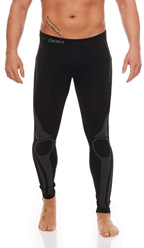 2 Stück Lange Herren-Thermo Unterhosen, Grösse L/ XL schwarz/grau, Skiunterhose, Funktionsunterwäsche, innen angeraut erstklassige Optik atmungsaktives Material gute Wärmeisolation ohne störende Nähte 2 Stück Lange Herren-Thermo Unterhosen, Grösse L/ XL schwarz/grau, Skiunterhose, Funktionsunterwäsche, innen angeraut erstklassige Optik atmungsaktives Material gute Wärmeisolation ohne störende Nähte von Cocain underwear