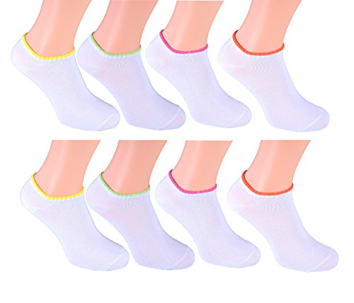 Cocain underwear 8 Paar Sneakers Gr. 39/42 Socken Füsslinge weiss mit neon Querstreifen kurze weiße sommer-socken halbe weiß damen sneaker-socken sneaker-socke söckchen Grösse 35-38 39-42 43-46 Cocain underwear 8 Paar Sneakers Gr. 39/42 Socken Füsslinge weiss mit neon Querstreifen kurze weiße sommer-socken halbe weiß damen sneaker-socken sneaker-socke söckchen Grösse 35-38 39-42 43-46 von Cocain underwear