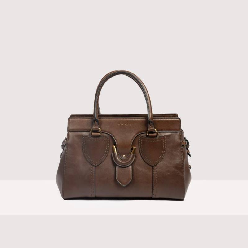 coccinelle - YORK Businesstasche York Vintage Handbag Vintage Lea Fondant Brown Braun von coccinelle