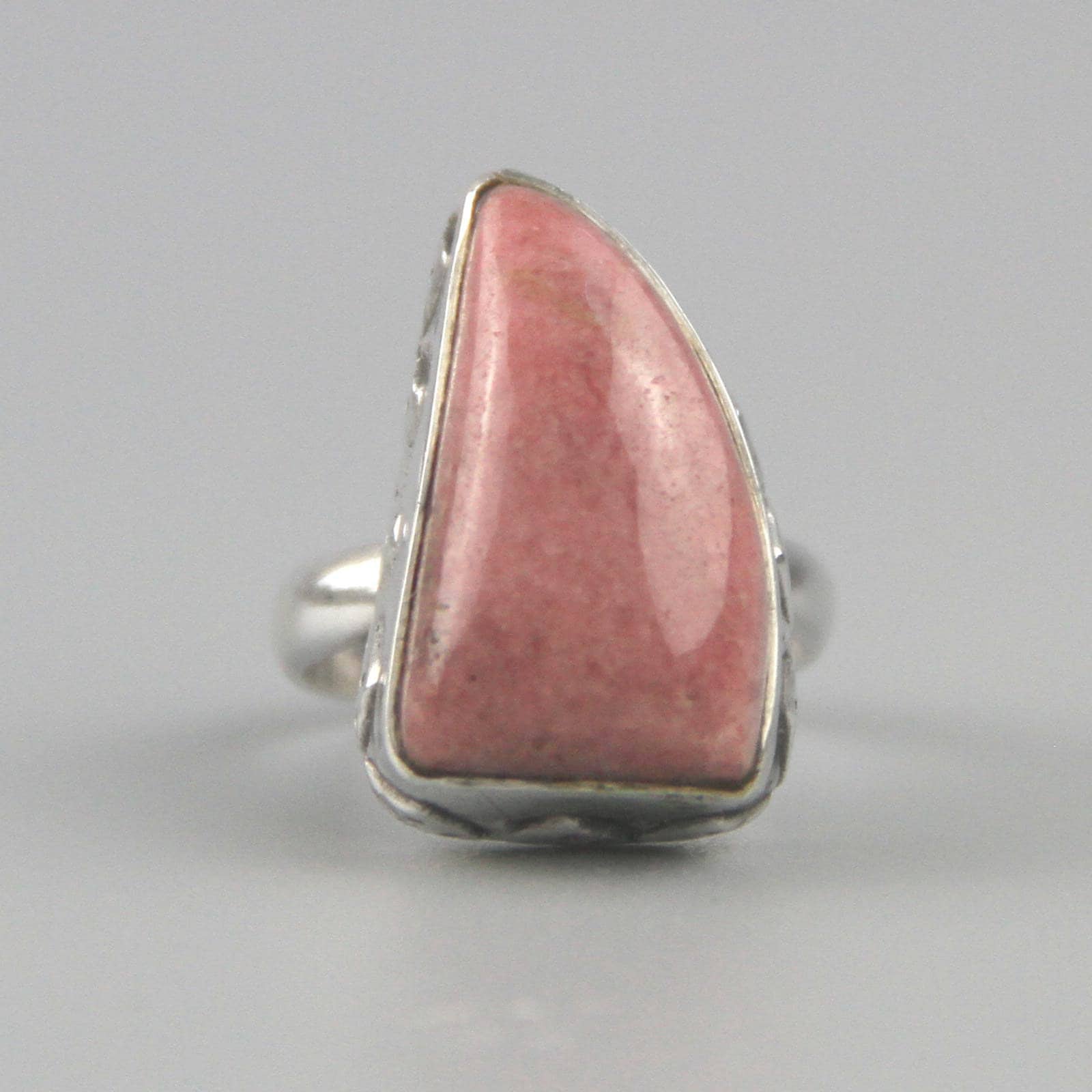 Vintage Rhodonit Sterling Silber Cocktail-Ring - Us Größe 5 Vintage Rhodonit Sterling Silber Cocktail-Ring - Us Größe 5 von cocoandbenny