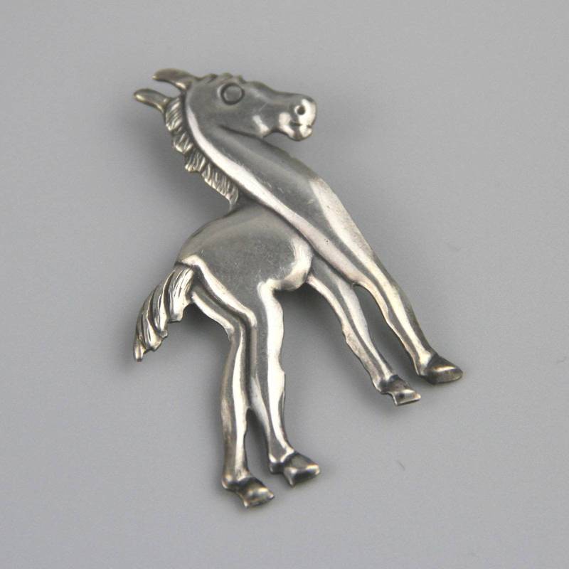 Vintage Sterling Silber Brosche Pferd Große Tier Schmuck Vintage Sterling Silber Brosche Pferd Große Tier Schmuck von cocoandbenny