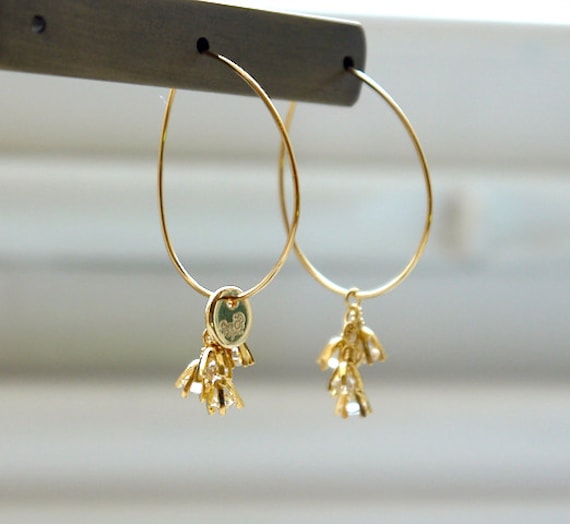 Cz Hoop Ohrringe Cz Hoop Ohrringe von cocobijouxco