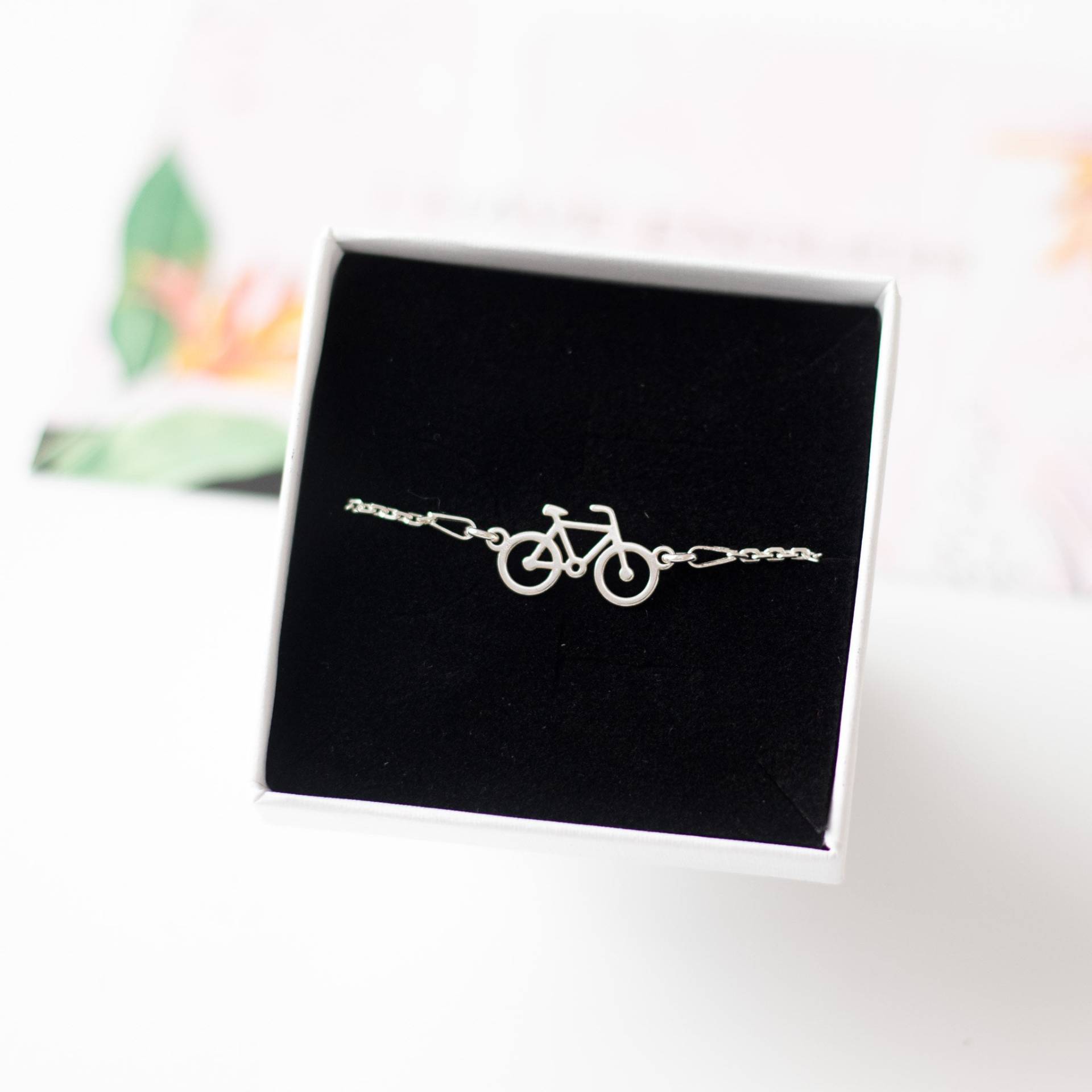 sterling Silber Fahrrad Armband - Eleganter Ketten Schmuck Für Frauen, Perfekte Geschenk Radsport Enthusiasten, Sport Accessoire Zum Thema Reisen von cocollaArt