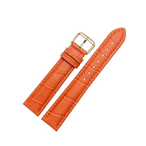 12mm-24mm bunter echtes Leder-eleganter Armband Ersatz Krokodil-Korn-Pin-Haken-Uhrenarmband mit Quick Release-Frühlings-Stab, 15mm von cocolook