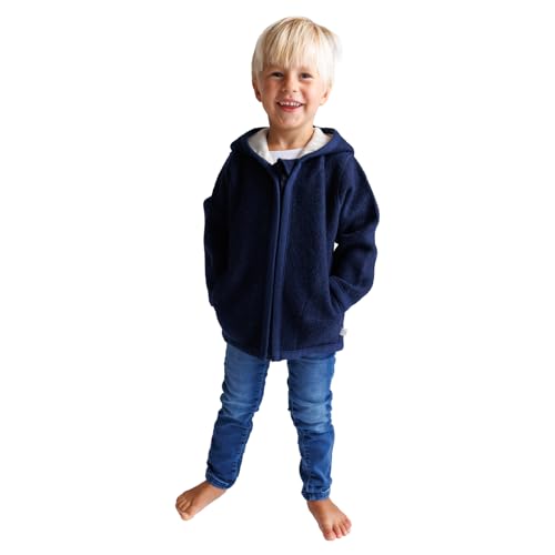 cocoome Wollwalk Jacke | Walkjacke Kinder aus 100% Schurwolle | in Europa gefertigt | Wollwalk Jacke Baby | Winterjacke Baby | mit Reißverschluss von cocoome