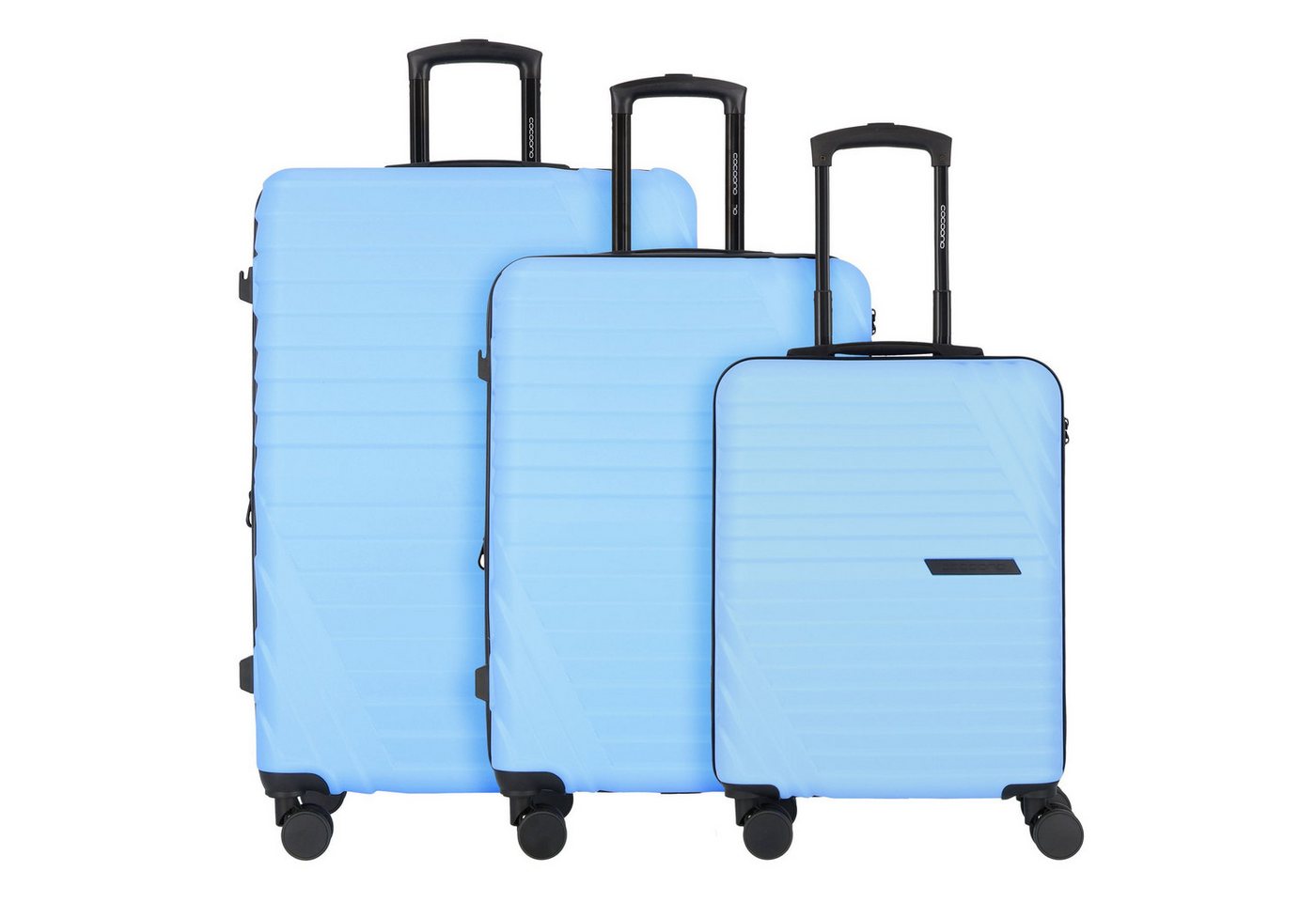 cocoono Trolleyset Larnaka, 4 Rollen, (3-teilig, 3 tlg), ABS von cocoono
