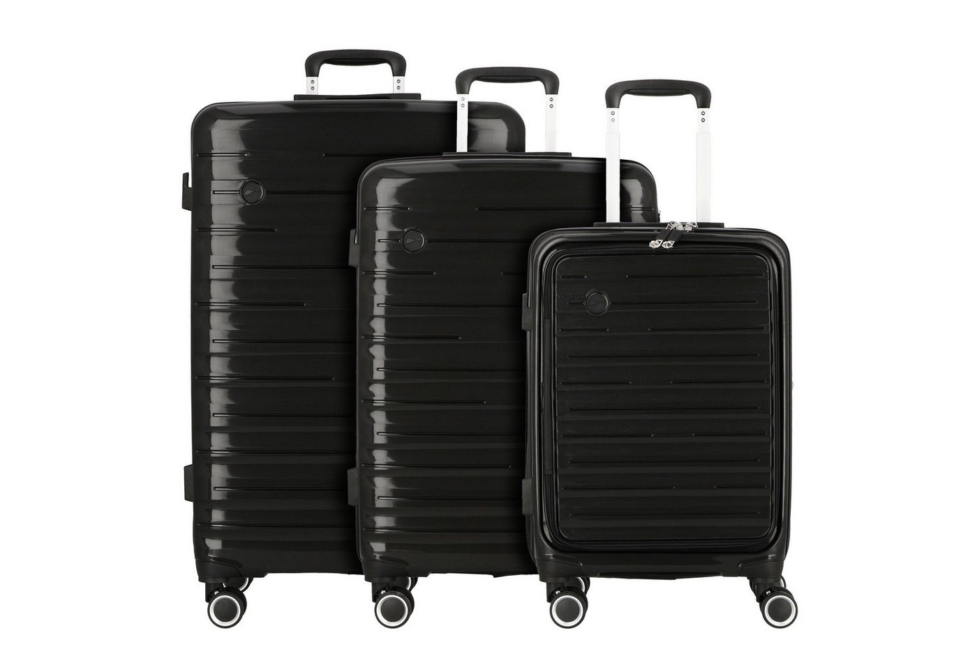 cocoono Trolleyset Madrid, 4 Rollen, (3-teilig, 3 tlg), Polypropylen von cocoono