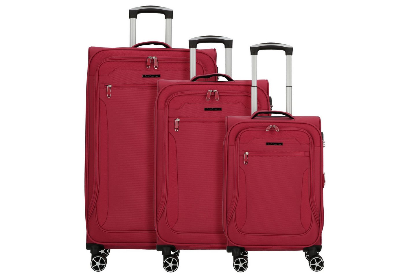 cocoono Trolleyset Monterrey, 4 Rollen, (3-teilig, 3 tlg), Polyester von cocoono