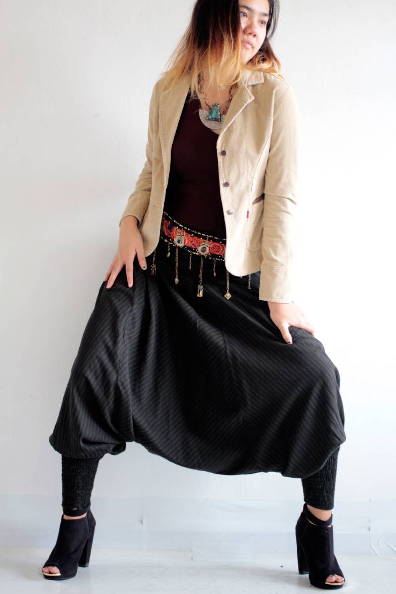 streifen Harem Funky Pants..size M .. Wolle Mischung Baumwolle | 04 von cocoricooo