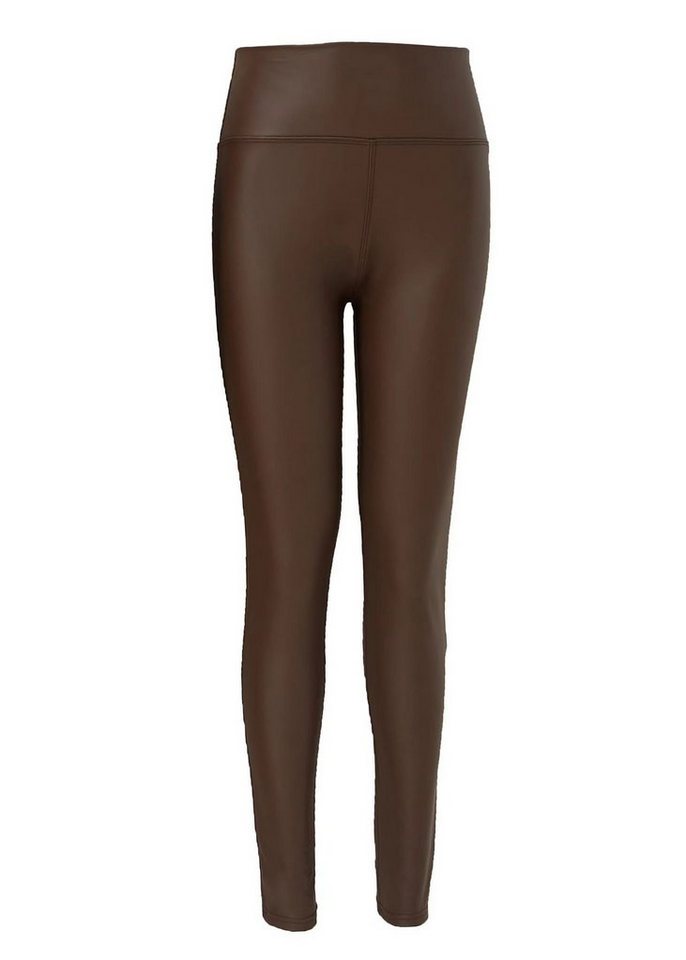 cofi1453 Leggings Damen Lederhose Leder Leggings Lederimität Strumpfhose von cofi1453