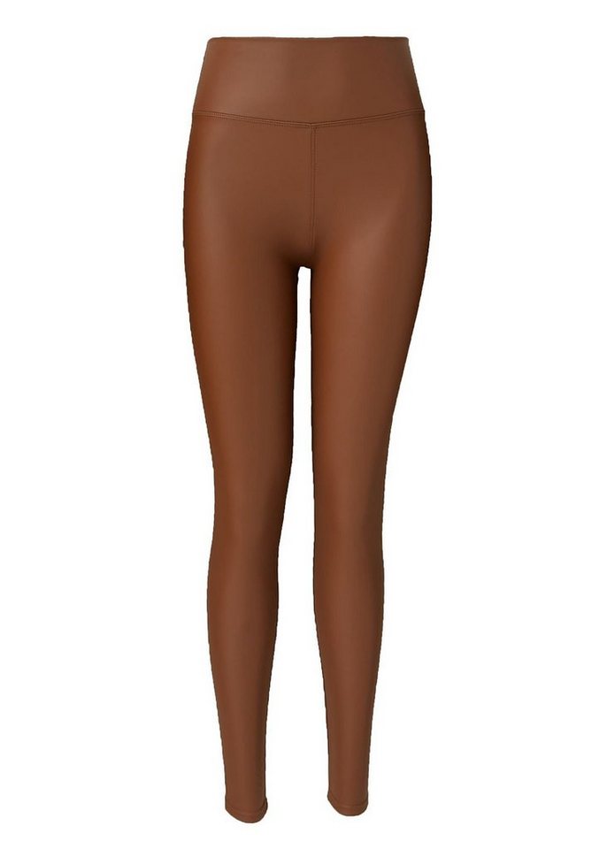 cofi1453 Leggings Damen Lederhose Leder Leggings Lederimität Strumpfhose von cofi1453