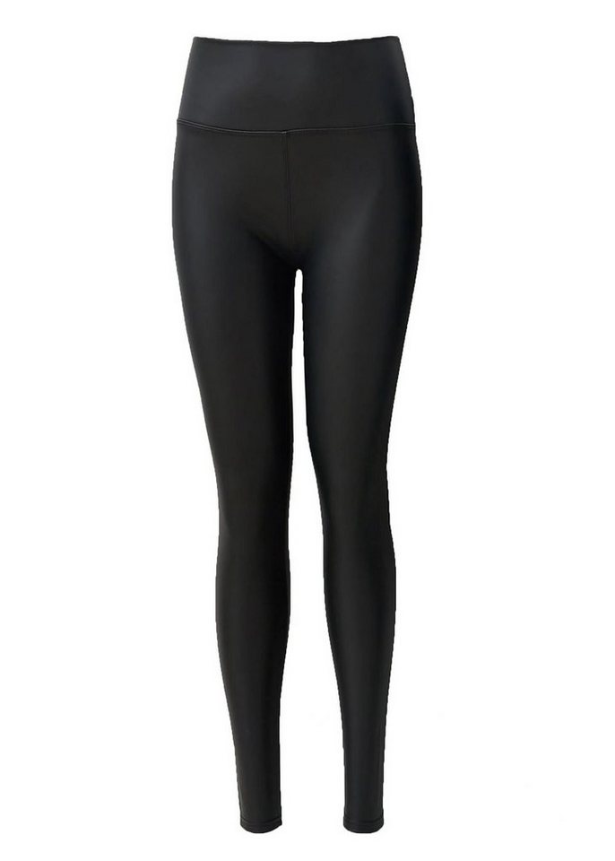 cofi1453 Leggings Damen Lederhose Leder Leggings Lederimität Strumpfhose von cofi1453