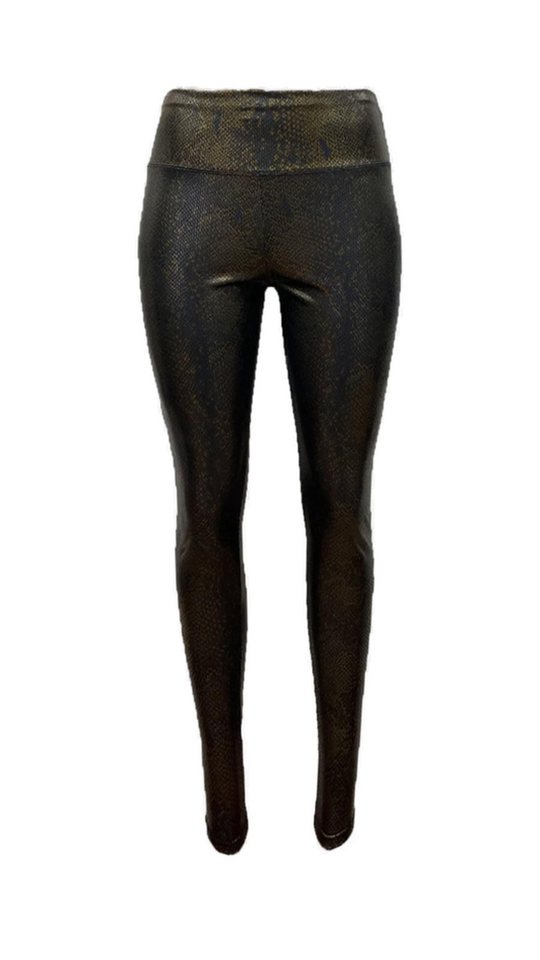 cofi1453 Leggings Damen Lederhose Leggings Lederimität Jeggings Hohe Taille Leder von cofi1453
