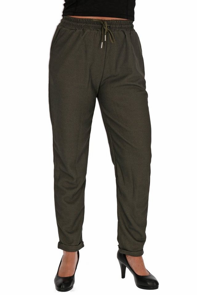 cofi1453 Stoffhose Damen Stoffhose Baumwolle Hose Jogger Freizeit Hose von cofi1453