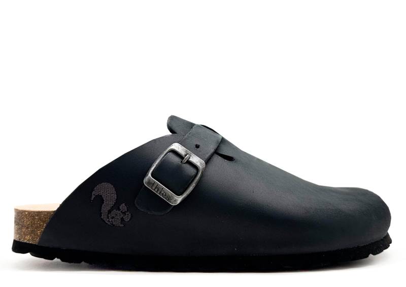 Thies 1856 ® Eco Leather Clog Truffle-Black | W/M/x von coilexstore