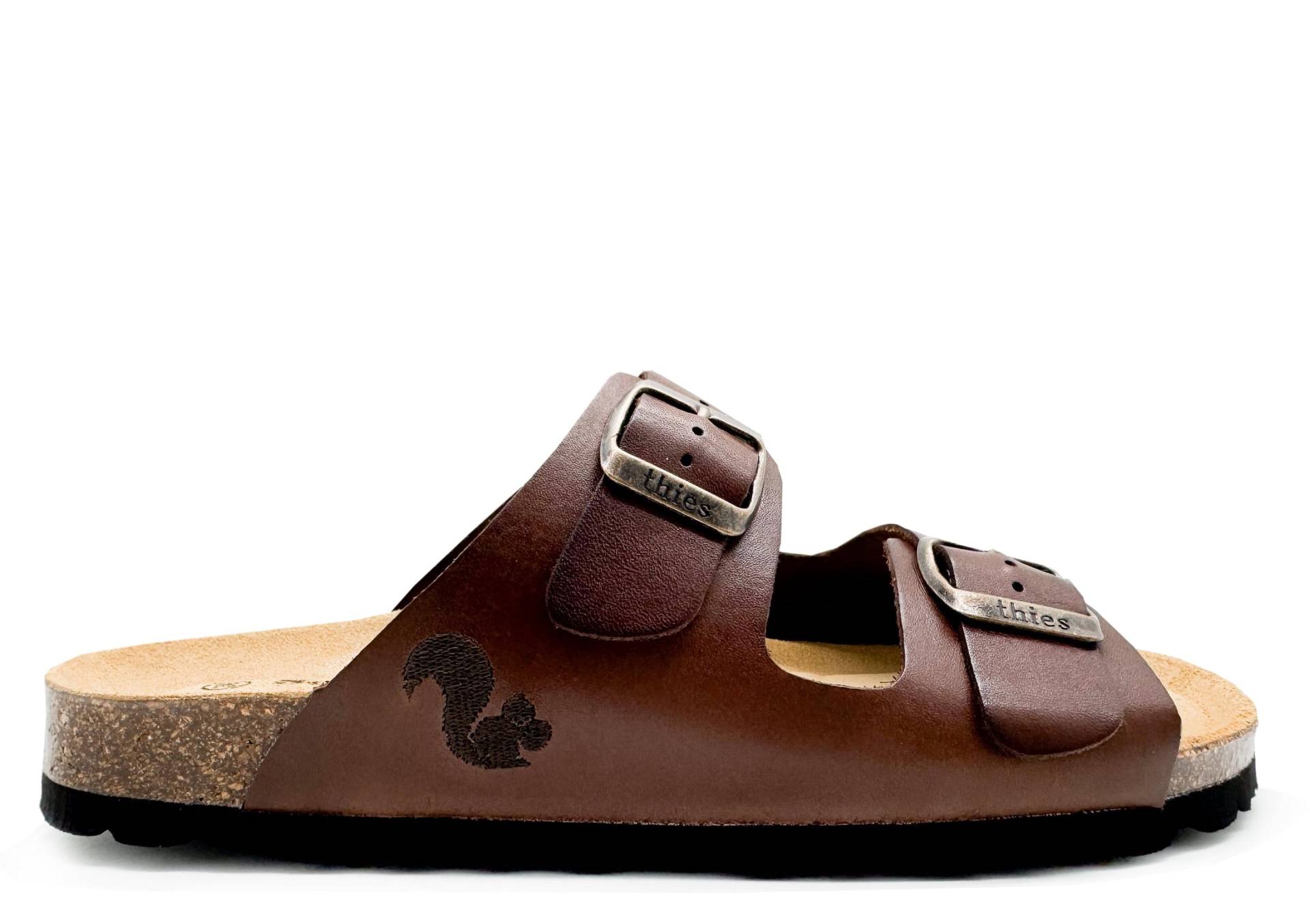 Thies 1856 ® Eco Leather Sandal Dark Brown | W/M/x von coilexstore