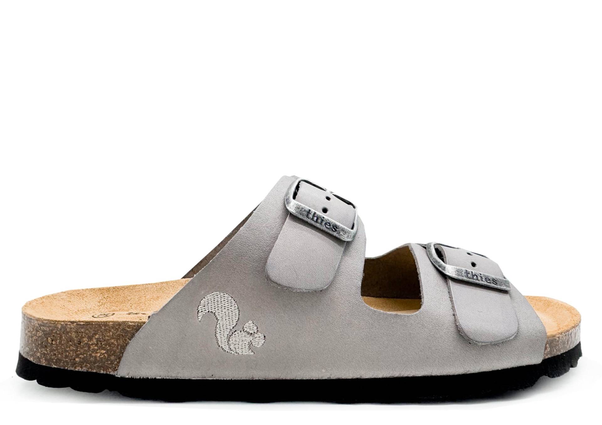 Thies 1856 ® Eco Leather Sandal Grey | W/x von coilexstore