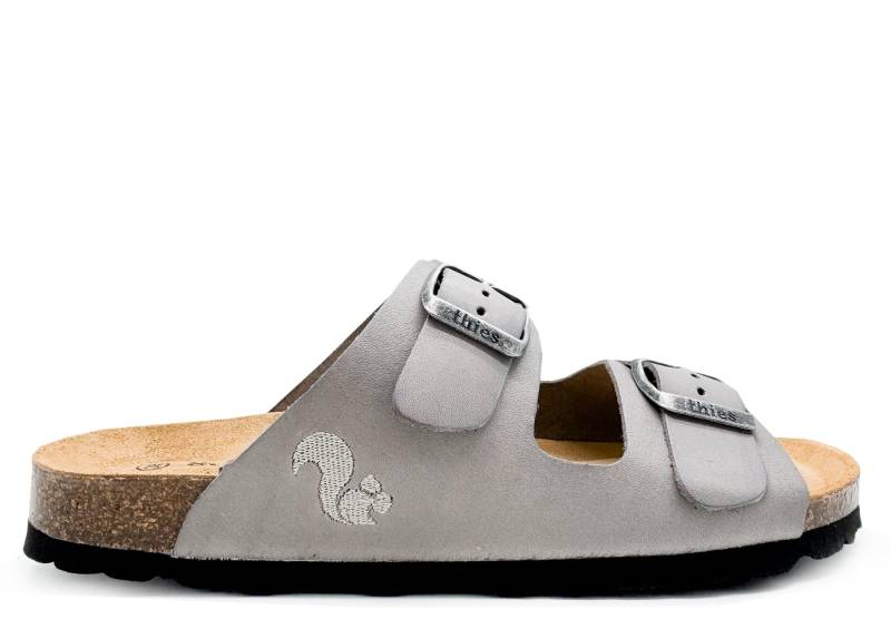 Thies 1856 ® Eco Leather Sandal Grey | W/x von coilexstore