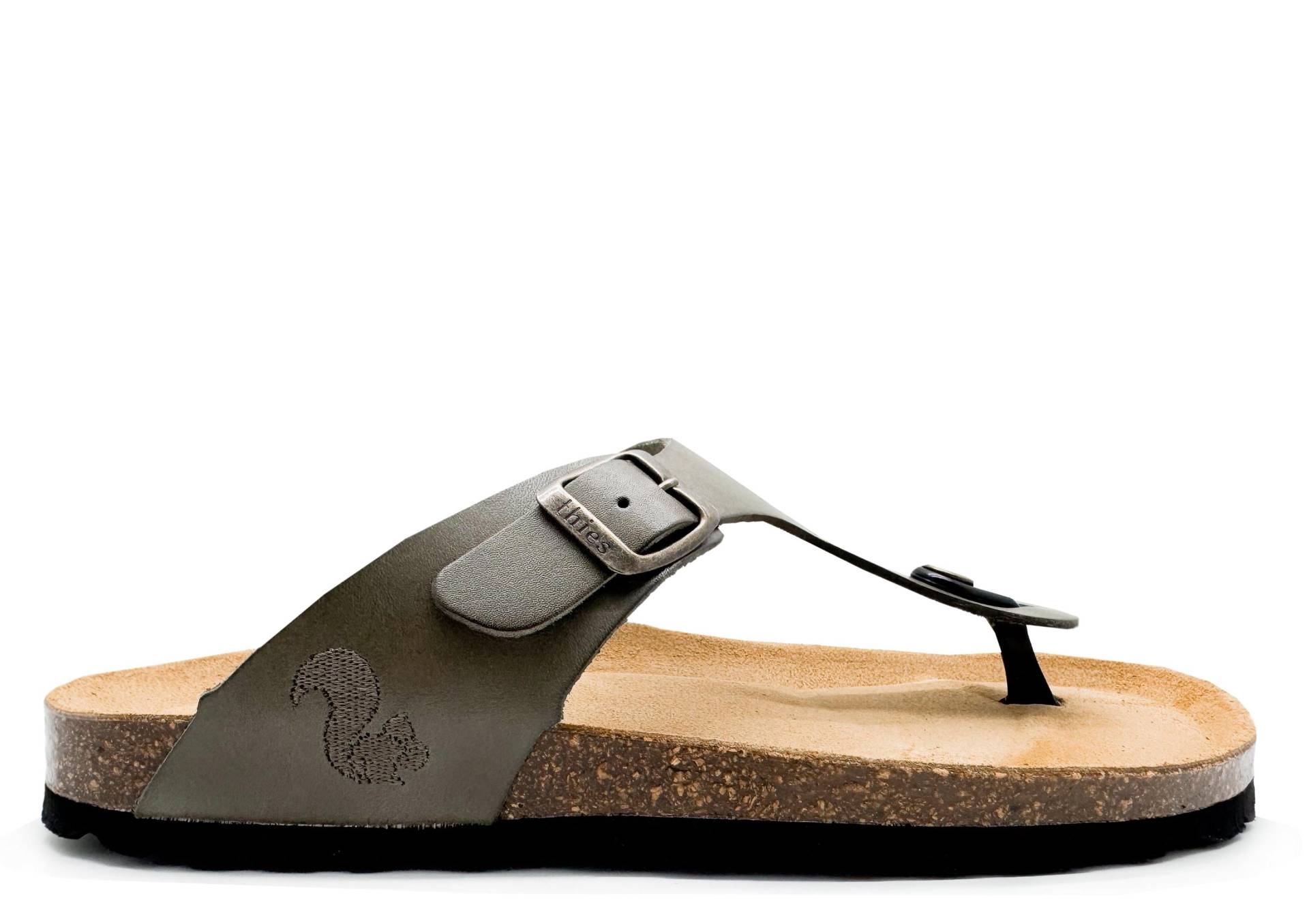 Thies 1856 ® Eco Leather Thong Sandal Emerald | W/M/x von coilexstore