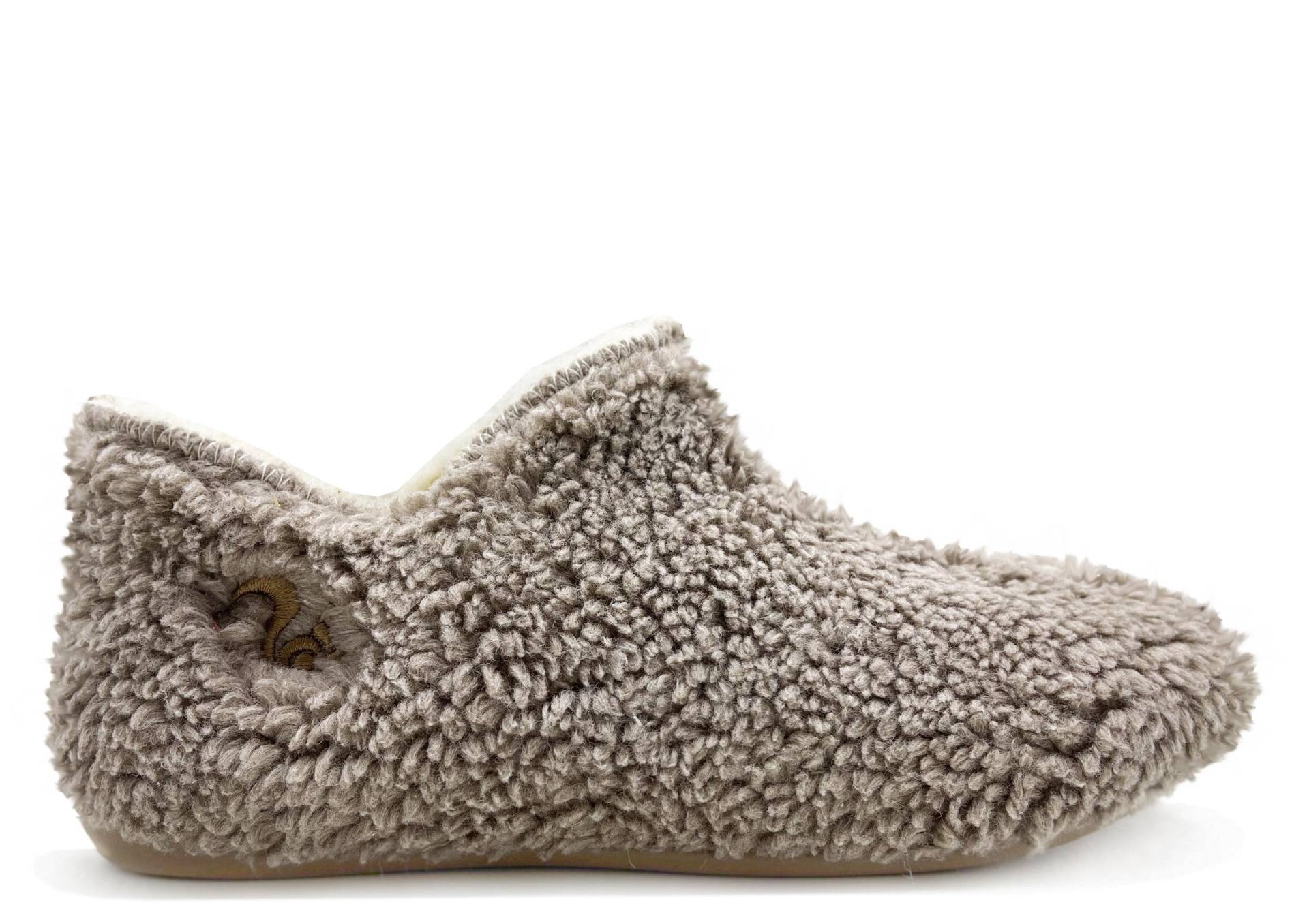 Thies 1856 ® Organic Teddy Slipper Boots Vegan Taupe | W von coilexstore