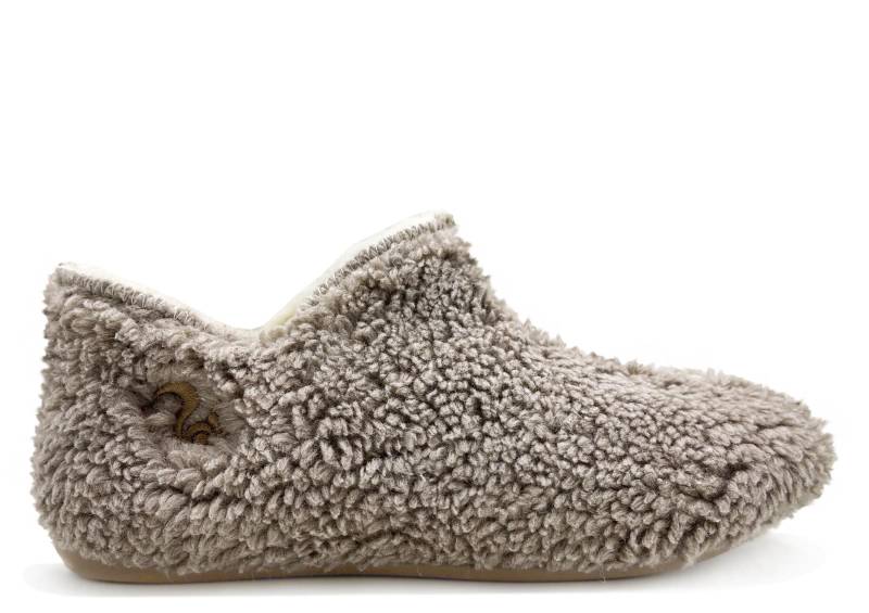 Thies 1856 ® Organic Teddy Slipper Boots Vegan Taupe | W von coilexstore
