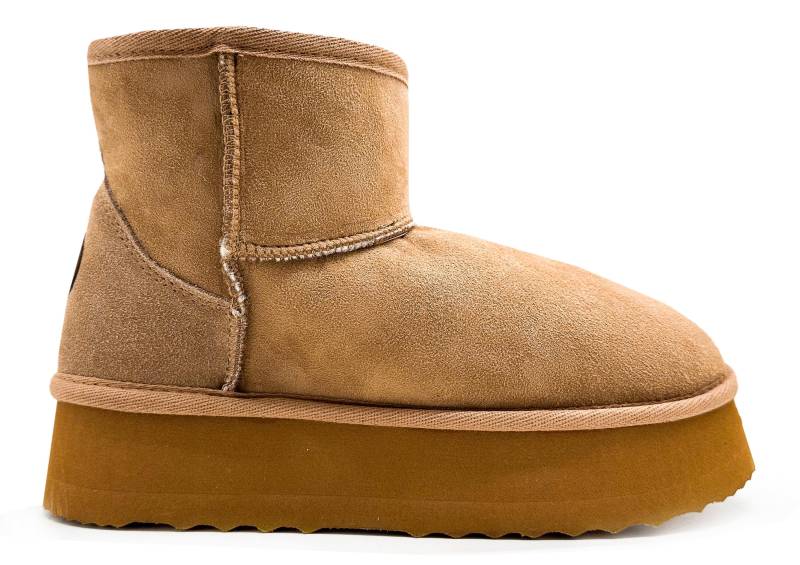 Thies 1856 ® Platform Sheep Boots Chestnut | W von coilexstore