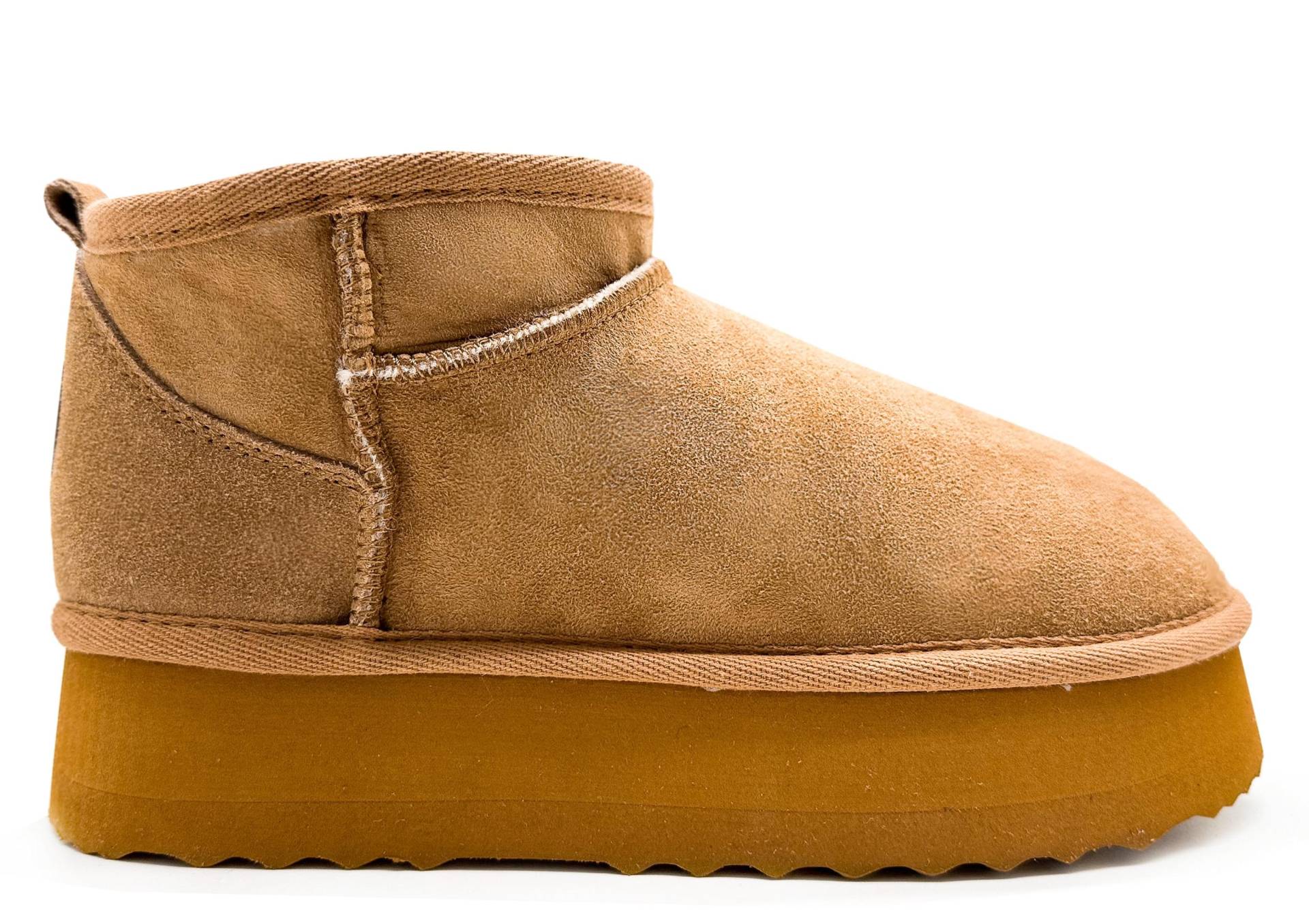 Thies 1856 ® Platform Shorty Boots Chestnut | W von coilexstore