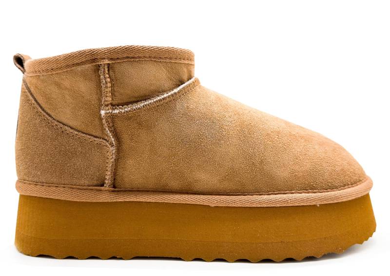 Thies 1856 ® Platform Shorty Boots Chestnut | W von coilexstore