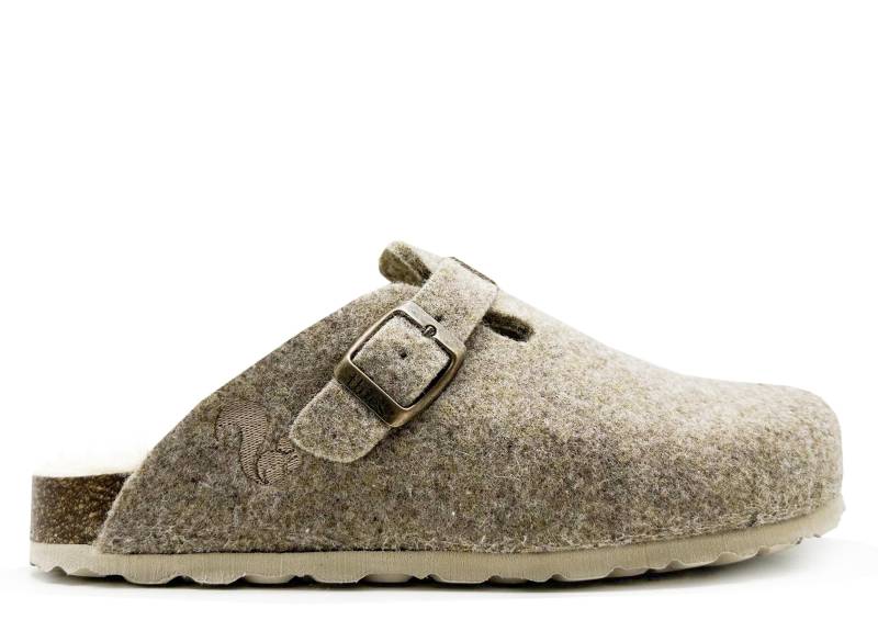 Thies 1856 ® Recycled Wool Clog Light Brown | W/M/x von coilexstore
