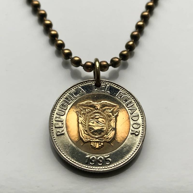 1995 Ecuador 100 Sucres Münzanhänger Escudo Ecuatoriano Guayaquil Quito Cuenca Ibarra Los Ríos Azuay Tungurahua Cotopaxi Imbabura N001603 1995 Ecuador 100 Sucres Münzanhänger Escudo Ecuatoriano Guayaquil Quito Cuenca Ibarra Los Ríos Azuay Tungurahua Cotopaxi Imbabura N001603 von coinedJEWELRY