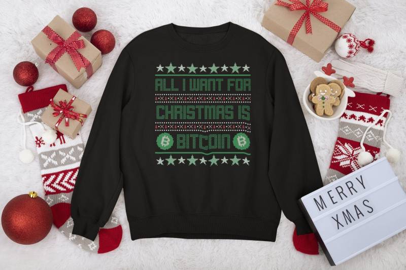 All I Want For Christmas Is Bitcoin Sweatshirt | Ugly Sweater All I Want For Christmas Is Bitcoin Sweatshirt | Ugly Sweater von coinstopDE