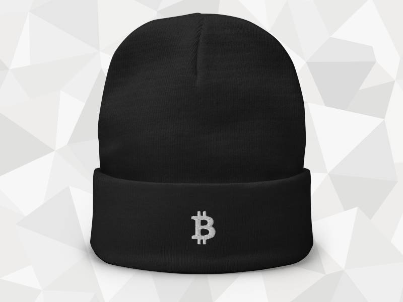 Bitcoin Mütze Bestickt Logo Beanie Bitcoin Mütze Bestickt Logo Beanie von coinstopDE