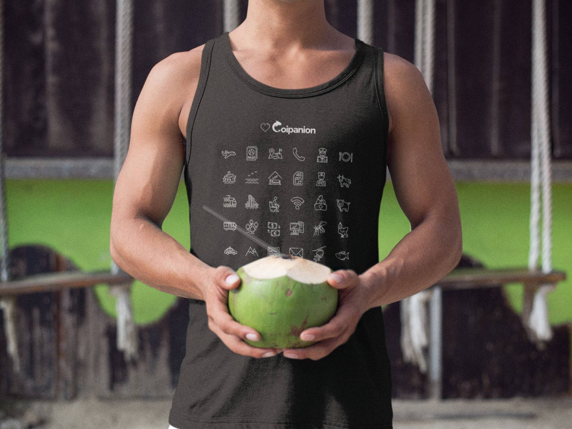 Reise Symbole - Weltweit Wortlos Sprechen Travel Icons Tank Top Reise Symbole - Weltweit Wortlos Sprechen Travel Icons Tank Top von coipanion