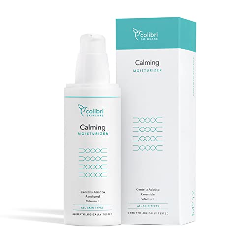 colibri skincare Calming Moisturizer 80ml - Tagescreme mit Hyaluron Serum und Sheabutter für optimale Pflege den ganzen Tag ohne zu fetten - Gesichtscreme für Frauen und Männer - face cream von colibri skincare