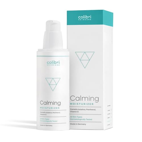 colibri skincare Calming Moisturizer 80ml - Tagescreme mit Hyaluron Serum und Sheabutter für optimale Pflege den ganzen Tag ohne zu fetten - Gesichtscreme für Frauen und Männer - face cream von colibri skincare
