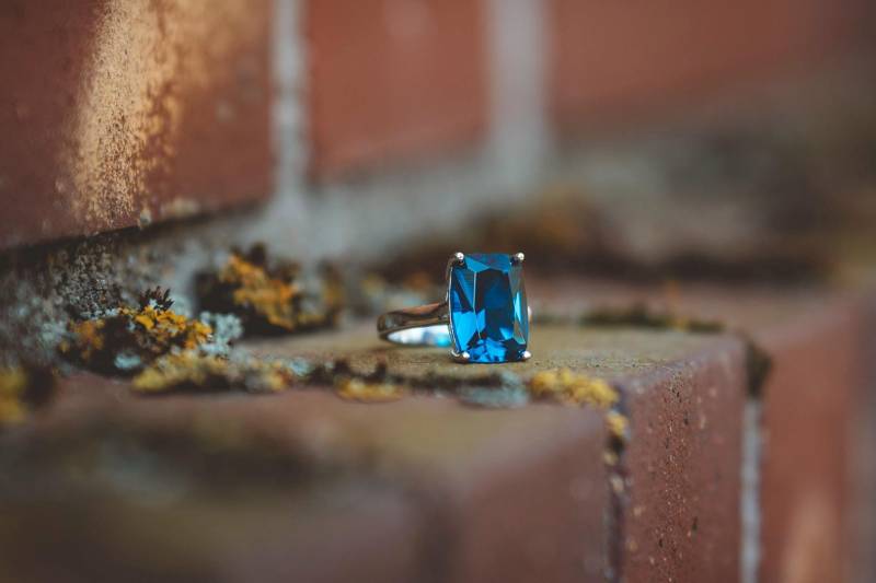 Ring Leeds - Silber Systemschmuck Moderner Schmuck Blauer Schmuckstein von colletJEWELLERY