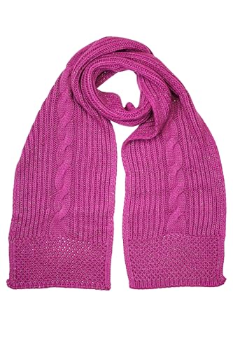 Italienischer Schal Zopf mit schönem Flecht Element 190 x 25 cm von collezione alessandro