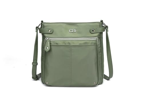 Umhängetasche Styler aus hochwertigem Nylon 29cm x 28cm x 13cm von collezione alessandro